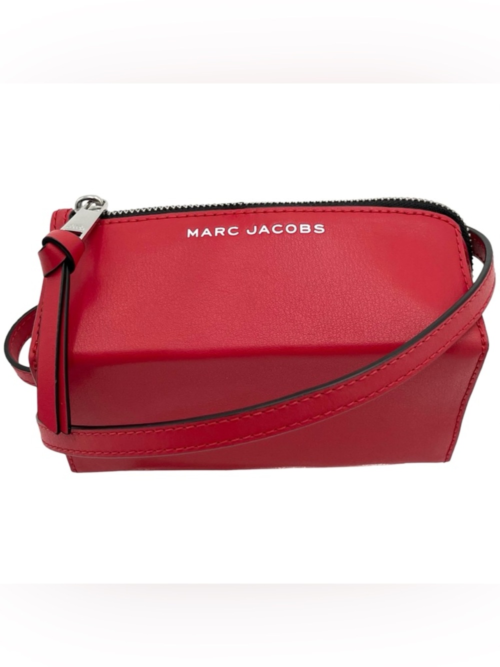 Marc Jacobs The Wedge Phone Crossbody Bag Red Leather Like New